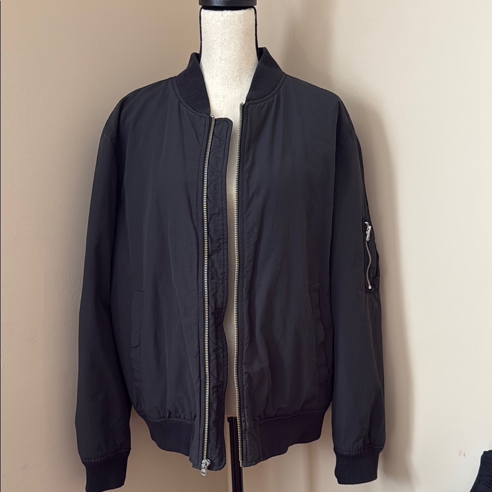 Men's Black Bomber Jacket